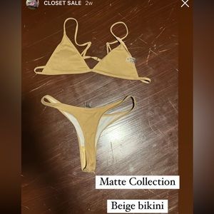 Matte Collection nude bikini